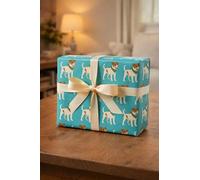 JACK RUSSELL TERRIER Gift Wrapping Paper, Large Sheets - Paper size 48x66cm, 2 Sheets with 4 Gift Tags