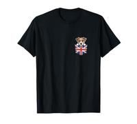 Jack Russell Terrier in Union Jack Pocket T-Shirt