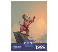 Jack Russell Terrier Jigsaw Puzzles Great Gift for Adults 1000 Piece Fun Challenging Home Decoration Brainteasing Cute Pet Dog Jigsaw Puzzle for Adults 38x26cm/1000pcs