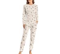 Jack Russell Terrier Pattern Womens Pajama Set Soft Print Sleepwear Nightwear Pjs Sets Loungewear Outfits S