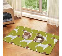 Jack Russell Terrier Print,Waterproof Pet Feeding Mat,PU Leather Placemats for Cat Dog Water Bowl,Food Mats,40x60cm
