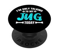 Jack Russell Terrier Pug Mix I'm Only Talking To My Jug PopSockets Adhesive PopGrip