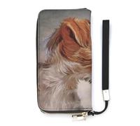 Jack Russell Terrier Slim Wallet for Women Long Purse Cute Clutch Wristlet Handbag Card Holders