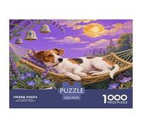 Jack Russell Terrier1000 Pieces Jigsaw Puzzles for Adults And Kids Educational Games Pet DogFun And Challenging for Home Decoration Great Gift Idea70x50cm/1000pcs
