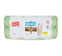 Jack’s Large Free Range Eggs (10 Eggs per Pack, Pack of 8) - Fresh British Free Range Eggs - Ideal for Baking & Cooking