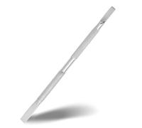 Jack Shaver® Cuticle Pusher Professional Double Ended Hypoallergenic Stainless Steel Metal Pusher Durable Manicure and Pedicure Tool for Fingernails and Toenails (Silver) Style No. (11)