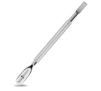 Jack Shaver Cuticle Pusher & Spoon Nail Cleaner - Professional Stainless Steel Remover & Cutter Tool for Manicure & Pedicure - Fingernails & Toenails (Silver) (10)