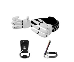 Jack Skellington Hands Phone Stand for Desk- Tim Burton’s The Nightmare Before Christmas Jack and Sally Phone Holder Stand for Office - Disney Gifts and Stocking Stuffer for Disney Adults and Kids