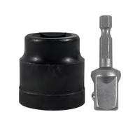 Jack Socket Car, Jack Socket Tire Changing, Labor Saving Heavy Duty Design, Quick Connect Adapter Sturdy Steel Construction for Road Trip Emergencies Commuting Routine Vehicle Maintenance