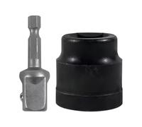 Jack Socket - Jack Drill Adapter | Car Jacks Adapter | Quick Connect Gear For Tire Changing || Labour Saving Heavy Duty Tool Quick Connect For Road Trip Commuting Vehicle Maintenance