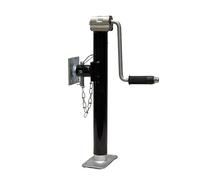 Jack Stand Heavy Duty Telescopic Trailer Stand | Max Load 1300kg | 360° Rotating Bracket Mount | Bolt-On | 185mm Foot Plate