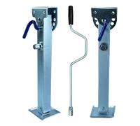 Jack Stand | Reinforced Alloy Frame | Compact Adjustable Leg with Rust Resistant Coating and Secure Foot Pad | Heavy Duty Support Jack for Medium Carriers