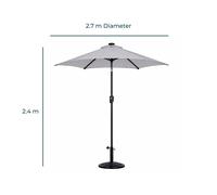 Jack Stonehouse 2.7m Garden Parasol Umbrella UV Protective Polyester C