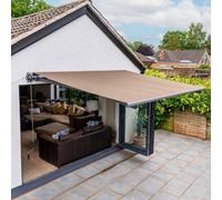 Jack Stonehouse 3 X 2.5M Electric Awning With Led Lights - Beige Canopy