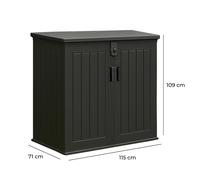 Jack Stonehouse 775L Black Plastic Garden Storage Cabinet