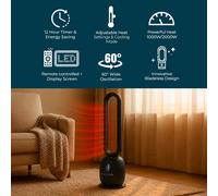 Jack Stonehouse Bladeless Oscillating Hot & Cool Fan with Remote C