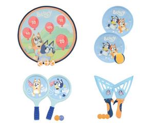 Jack Stonehouse Bluey Kids 4 In 1 Bumper Garden Games Pop Ball Sticky Catch Target Shot Indoor Outdoor Fun Play