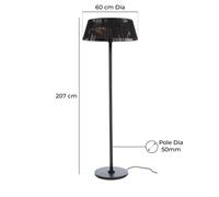 Jack Stonehouse Caldo 3 Heat Settings 800/1200/2000W Free Standing Pat