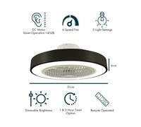 Jack Stonehouse Ceiling Fan with LED Lighting Remote Control Cooling A