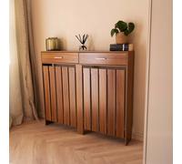 Jack Stonehouse Classic Wooden Mdf Radiator Cover With Storage Drawer - Vertical Slat - Medium - W:112Cm