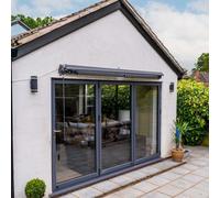 Jack Stonehouse Devon Charcoal Manual Awning 2.5 x 2m Retractable Gard
