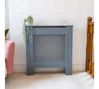 Jack Stonehouse Diamond Grey Mdf Wooden Radiator Cover - Small - 78Cm (W) X 81.5Cm (H) X 19Cm (D)