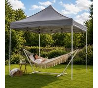 Jack Stonehouse Easy Set Up Compact 3x3 Gazebo With Sides - Dark Grey