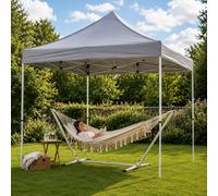 Jack Stonehouse Easy Set Up Compact 3x3 Gazebo With Sides - Light Grey