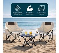 Jack Stonehouse Folding Camping Set with 2 Chairs and Table
