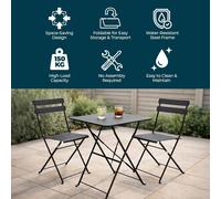Jack Stonehouse Garden Bistro Set with 1 x Garden Table & 2 x Chai