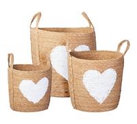 Jack Stonehouse Heart Storage Basket 3pcs Set