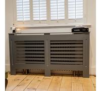 Jack Stonehouse Horizontal Slat Mdf Unpainted Wooden Radiator Cover - Large - 152Cm (W) X 81.5Cm (H) X 19Cm (D)