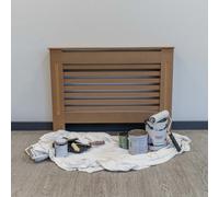 Jack Stonehouse Horizontal Slat Unpainted Radiator Cover Mdf Wooden - Medium - 112Cm (W) X 81.5Cm (H) X 19Cm (D)