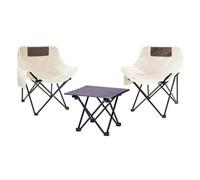 JSH Folding Camping Set with 2 Chairs and Table | Outdoor Indoor Use for BBQ, Picnic, Festivals, Garden Parties | Foldable Portable Compact Design with Carry Bag | Easy Fold & Store Space Saving