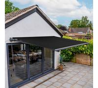 Jack Stonehouse Jsh 3 X 2.5M Retractable Electric Awning With Led Lights Remote Control Uv Resistant Shower Proof Patio Garden Suns