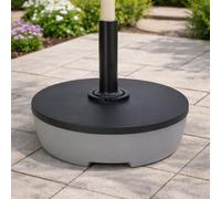 Jack Stonehouse Jsh Patio Umbrella Parasol Stand Base Sturdy 20L 32Kg Max Fill Black & Grey Garden Weight Sand Or Water