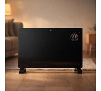 Jack Stonehouse Jsh Smart Glass Panel Heater 2000W Wall Mounted & Freestanding - Electric Radiator App Control Heater Wifi Led Portable - Black
