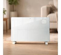 Jack Stonehouse Jsh Smart Glass Panel Heater 2000W Wall Mounted & Freestanding - Electric Radiator App Control Heater Wifi Led Portable - White