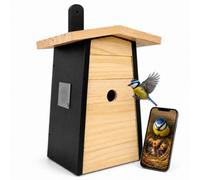 Jack Stonehouse Jsh Smart Wifi Bird Box Built-In 1080P Camera, Solar Power, Hd Realtime Video - Share & Record Nesting Live