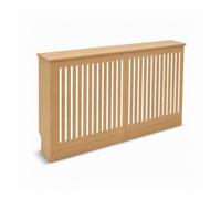 Jack Stonehouse Jsh Vertical Slat 152Cm Unpainted Wooden Radiator Cover With Base Sturdy Stylish Modern Mdf Unfinished - Large