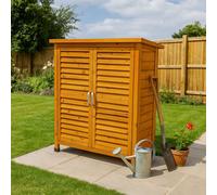 Jack Stonehouse Jsh Wooden Garden Storage Tool Shed - Outdoor Weatherproof Utility Cupboard Cabinet For Tools, Cushions, Toys - Fir Wood 95Cm High