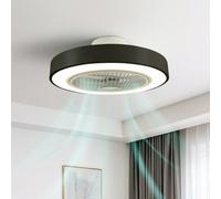 Jack Stonehouse Led Ceiling Fan Light With Remote Control Adjustable Speed And Brightness In Black