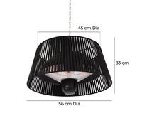 Jack Stonehouse Lunara 1500W Lampshade Hanging Patio Heater