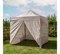 Jack Stonehouse Pop Up 2.5X2.5 Gazebo With Sides Beige