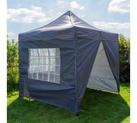 Jack Stonehouse Pop Up 2.5X2.5 Gazebo With Sides Dark Grey