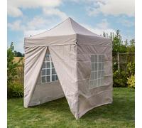 Jack Stonehouse Pop Up 2X2 Gazebo With Sides Beige