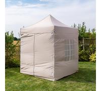 Jack Stonehouse Pop Up 2x2 Gazebo With Sides - Beige Colour: Beige