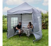 Jack Stonehouse Pop Up 2x2 Gazebo With Sides - Light Grey Colour: Ligh