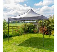 Jack Stonehouse Pop Up 3X3 Gazebo Without Sides Dark Grey