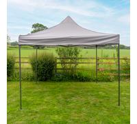 Jack Stonehouse Pop Up 3X3 Gazebo Without Sides Light Grey